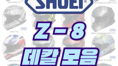 <25년 1월 기준> SHOEI Z-8 데칼 모음