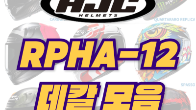 <25년 1월 기준> HJC RAHA-12 데칼 모음
