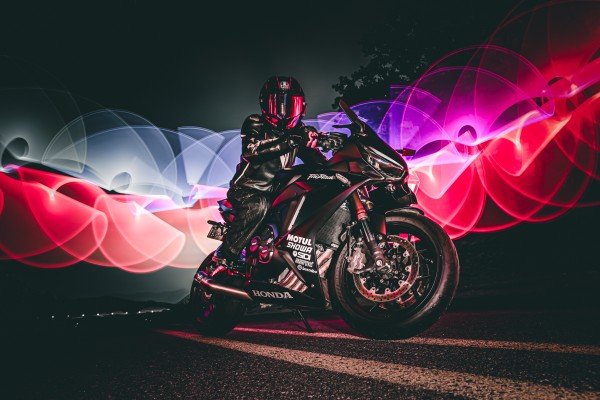 CBR 650R 라이트페인팅 촬영